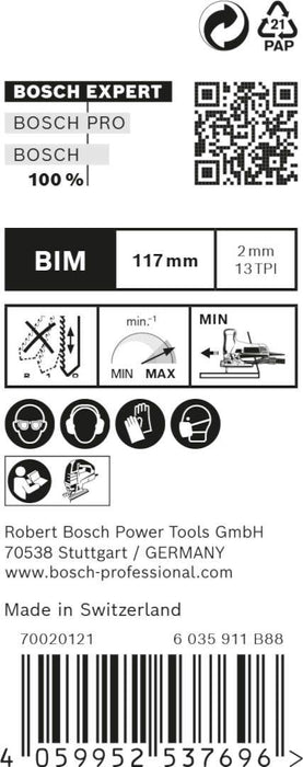 Bosch EXPERT „Hardwood 2-side clean“ T 308 BF list ubodne testere, 25 delova - 2608900545