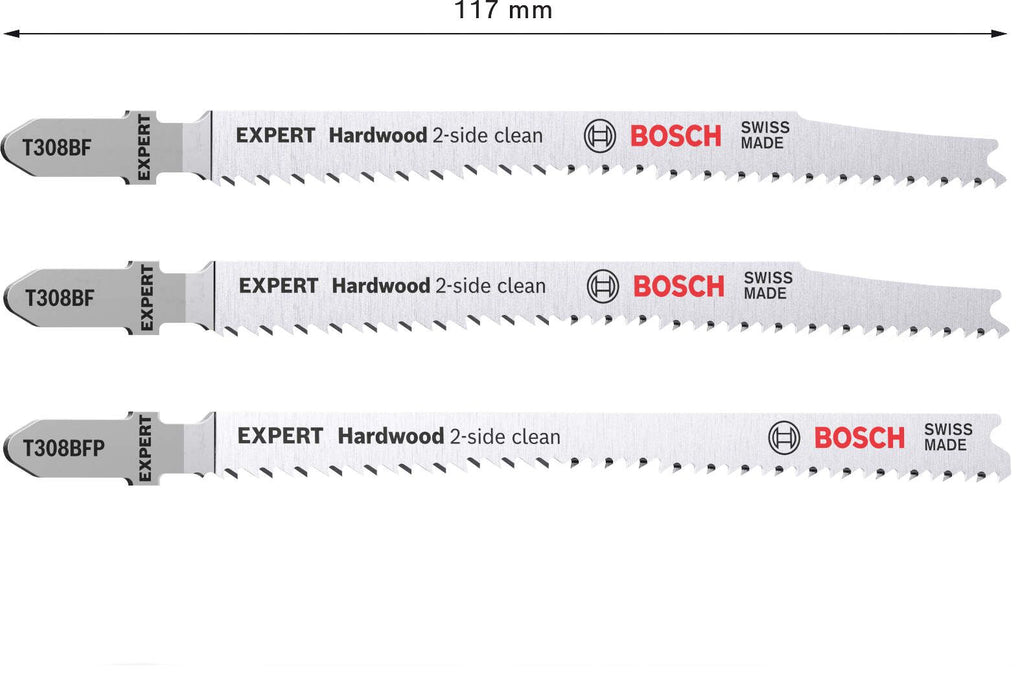 Bosch 2-delni komplet EXPERT „Hardwood 2-side clean“ listova ubodne testere T308BF/BFP - 2608900549