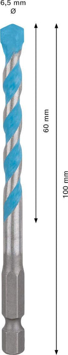 Bosch EXPERT HEX-9 MultiConstruction burgija od 6,5 x 60 x 100 mm - 2608900577