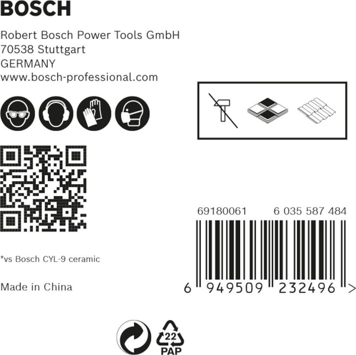 Bosch Komplet EXPERT HEX-9 HardCeramic burgija od 4/5/6/8/10 mm, 5 delova - 2608900597