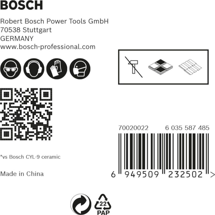 Bosch Komplet EXPERT HEX-9 HardCeramic burgija za crep od 5 mm, 5 delova - 2608900598