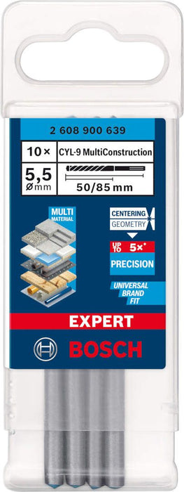 Bosch EXPERT CYL-9 MultiConstruction burgija od 5,5x50x85 mm, 10 delova - 2608900639
