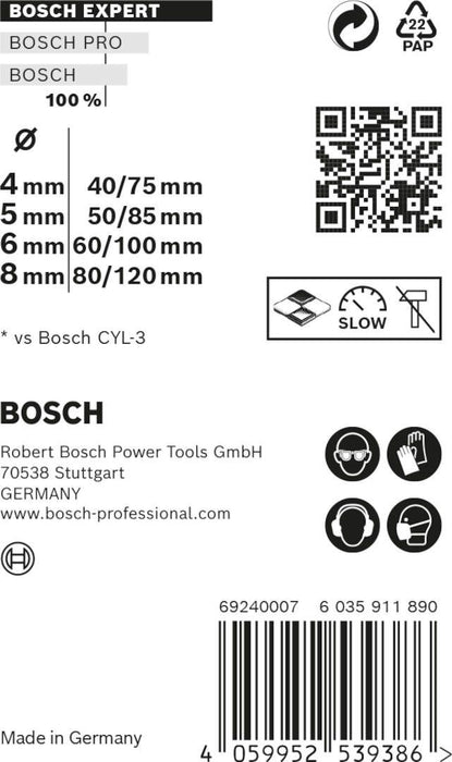 Bosch Komplet EXPERT MultiConstruction CYL-9 burgija od 4/5/6/8 mm, 4 dela - 2608900645