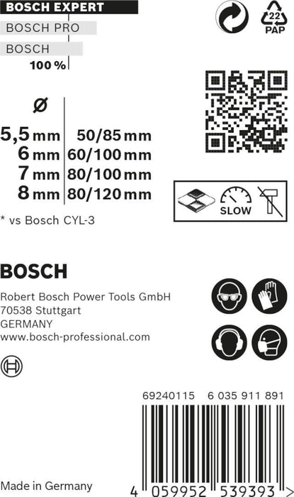 Bosch Komplet EXPERT MultiConstruction CYL-9 burgija od 5,5/6/7/8 mm, 4 dela - 2608900646