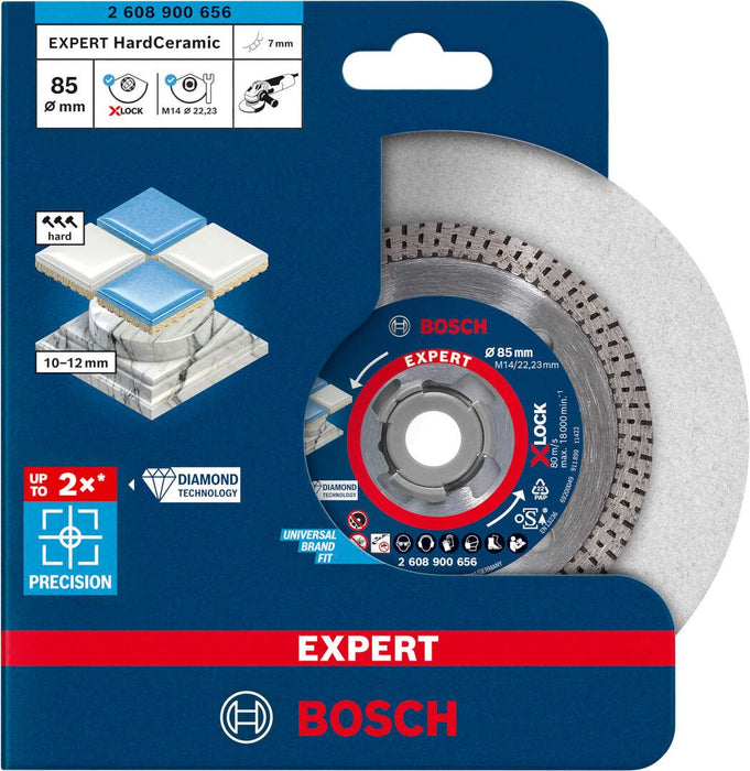 Bosch EXPERT HardCeramic X-LOCK dijamantska rezna ploča od 85 x 22,23 x 1,6 x 7 mm - 2608900656