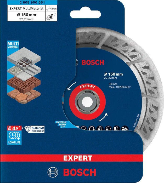 Bosch EXPERT MultiMaterial dijamantska rezna ploča od 150 x 22,23 x 2,4 x 12 mm - 2608900661