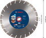 Bosch EXPERT MultiMaterial dijamantska rezna ploča od 300 x 20/25,40 x 3 x 15 mm - 2608900665