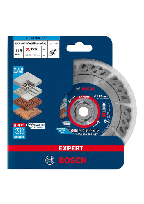 Bosch EXPERT MultiMaterial X-LOCK dijamantska rezna ploča od 115x22,23x2,4x12 mm - 2608900669