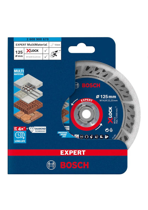 Bosch EXPERT MultiMaterial X-LOCK dijamantska rezna ploča od 125x22,23x2,4x12 mm - 2608900670