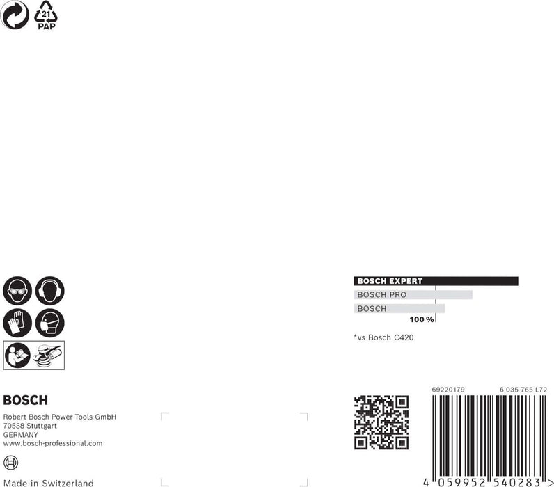 Bosch EXPERT M480 brusna mreža za rotacione brusilice od 150 mm, G 100, 5 delova - 2608900690