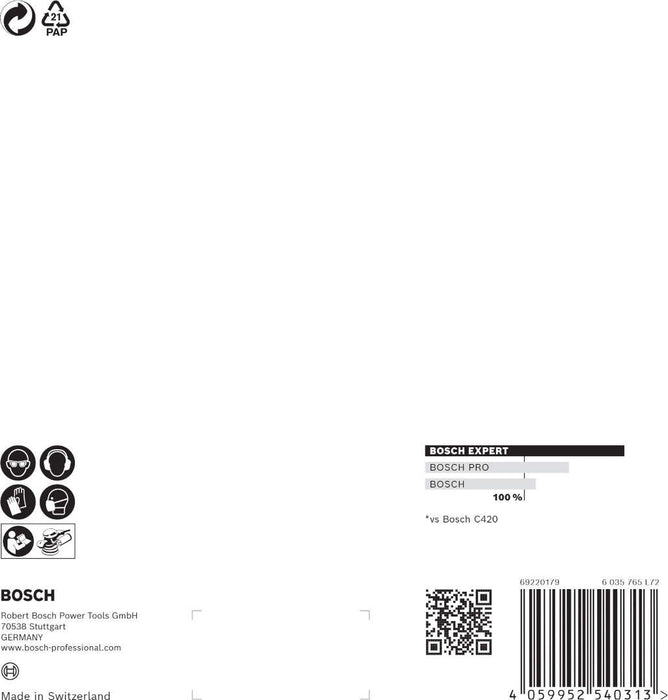 Bosch EXPERT M480 brusna mreža za rotacione brusilice od 150 mm, G 180, 5 delova - 2608900693