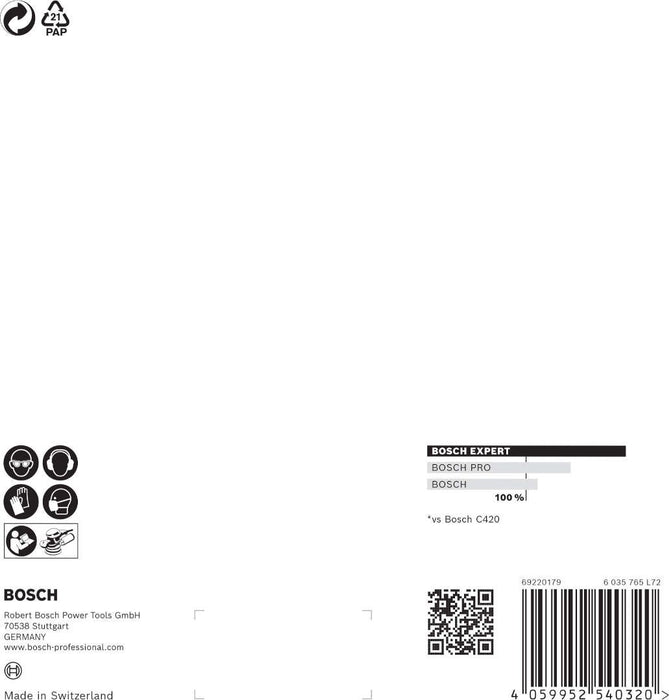 Bosch EXPERT M480 brusna mreža za rotacione brusilice od 150 mm, G 220, 5 delova - 2608900694