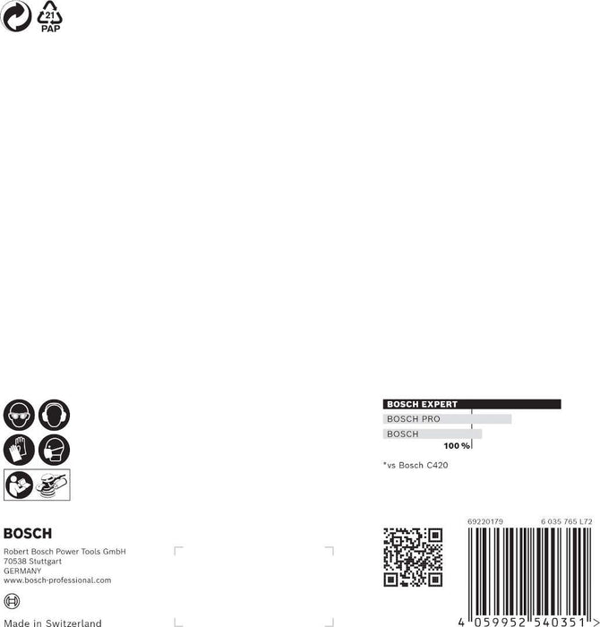 Bosch EXPERT M480 brusna mreža za rotacione brusilice od 150 mm, G 400, 5 delova - 2608900697