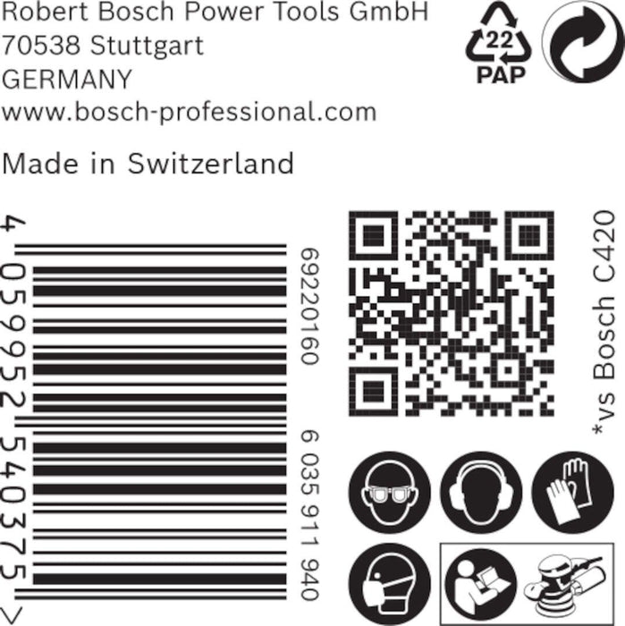 Bosch EXPERT M480 brusna mreža za rotacione brusilice od 150 mm, G 100, 50 delova - 2608900699