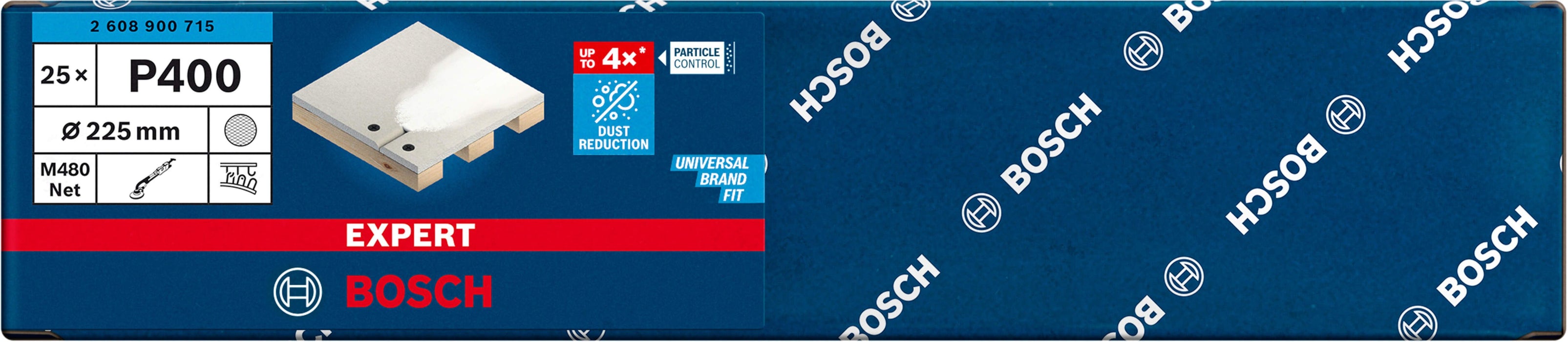 Bosch EXPERT M480 brusna mreža za brusilice za gips od 225 mm, G 400, 25 delova - 2608900715