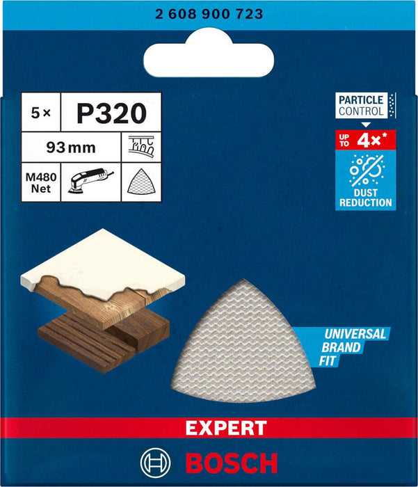 Bosch EXPERT M480 brusna mreža za delta brusilice od 93 mm, G 320, 5 delova - 2608900723