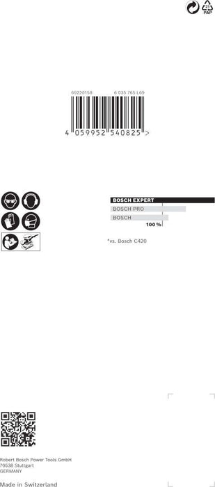 Bosch EXPERT M480 brusna mreža za vibracione brusilice od 93 x 186 mm, G 100, 10 delova - 2608900744