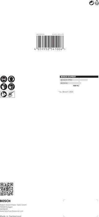 Bosch EXPERT M480 brusna mreža za vibracione brusilice od 115 x 230 mm, G 100, 10 delova - 2608900762