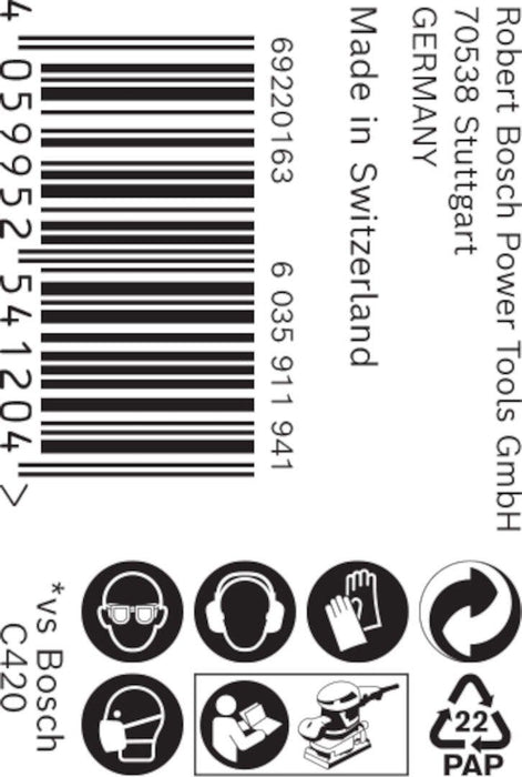 Bosch EXPERT M480 rolna brusne mreže od 93 mm, 5 m, G 240 - 2608900782