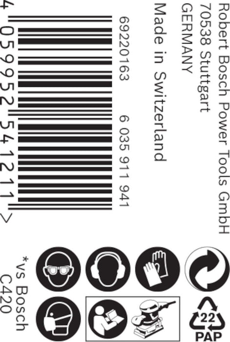 Bosch EXPERT M480 rolna brusne mreže od 93 mm, 5 m, G 320 - 2608900783