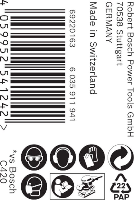 Bosch EXPERT M480 rolna brusne mreže od 115 mm, 5 m, G 100 - 2608900786