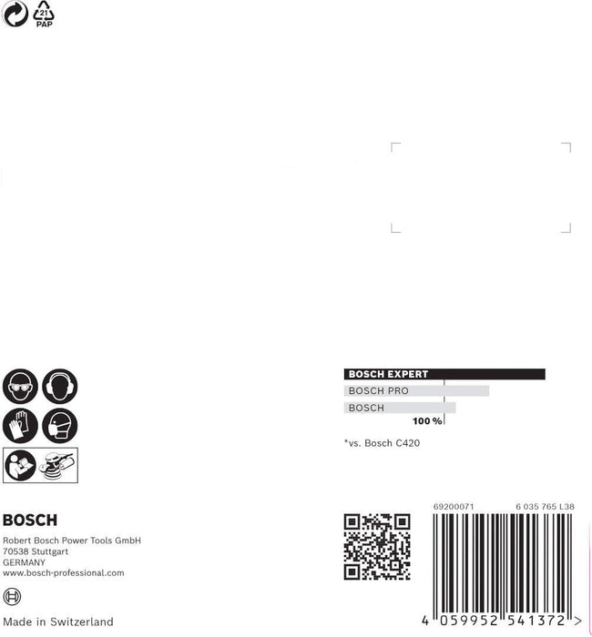 Bosch EXPERT C470 brusni papir sa 8 rupa za rotacione brusilice od 115 mm, G 240, 5 delova - 2608900799