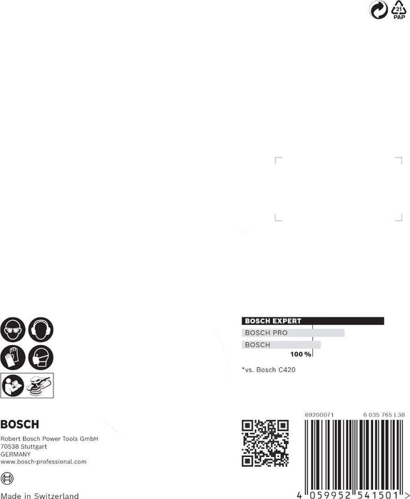 Bosch Komplet EXPERT C470 brusnog papira za rotacione brusilice od 125 mm, 8 rupa, G 60/120/240, 6 delova - 2608900812
