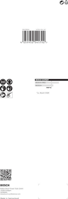 Bosch EXPERT C470 brusni papir bez rupa za vibracione brusilice od 93 x 230 mm, G 60, 10 delova - 2608900841