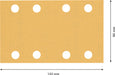 BOSCH EXPERT C470 brusni papir sa 8 rupa za vibracione brusilice od 80x133 mm, G 120, 10 delova - Brusni list ExC470,G120,80x133mm (2608900881)-SBT Alati Beograd