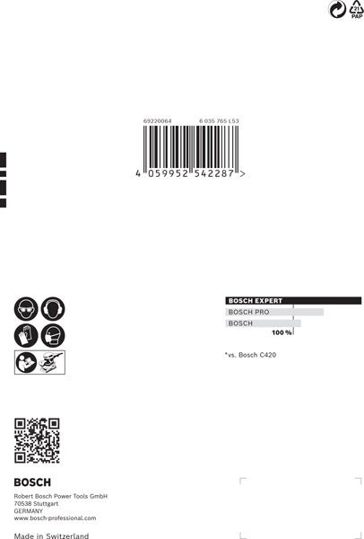 BOSCH EXPERT C470 brusni papir sa 6 rupa za vibracione brusilice od 115 x 107 mm, G 40, 10 delova - Brusni list ExC470,G40,115x107mm (2608900890)-SBT Alati Beograd