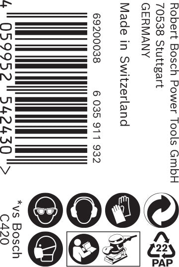 BOSCH EXPERT C470 rolna brusnog papira za ručno brušenje od 93 mm, 5 m, G 120 - Brusni list ExC470,G120,93mmx5m (2608900905)-SBT Alati Beograd