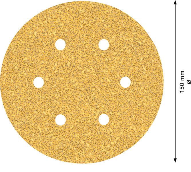 BOSCH EXPERT C470 brusni papir sa 6 rupa za rotacione brusilice od 150 mm, G 40, 50 delova - Brusni list ExC470,G40,150mm (2608900917)-SBT Alati Beograd