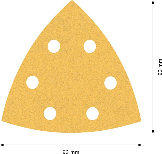 BOSCH EXPERT C470 brusni papir za delta brusilice od 93 mm, G 120, 50 delova - Brusni list ExC470,G120,93x93mm (2608900930)-SBT Alati Beograd