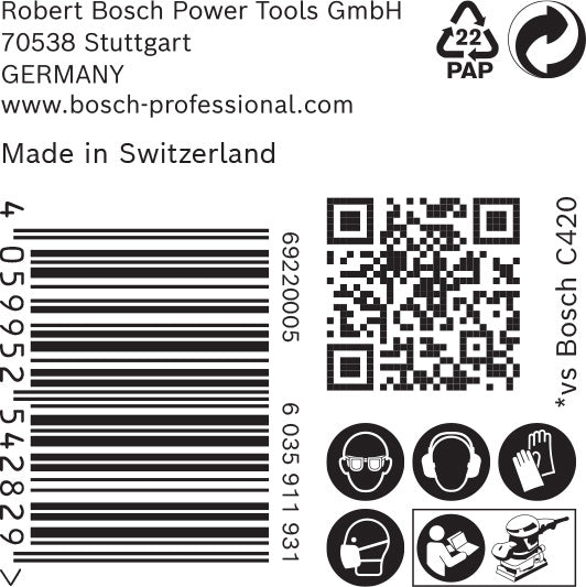 BOSCH EXPERT C470 brusni papir sa 14 rupa za vibracione brusilice od 115 x 230 mm, G 80, 50 delova - Brusni list ExC470,G80,115x230mm (2608900944)-SBT Alati Beograd