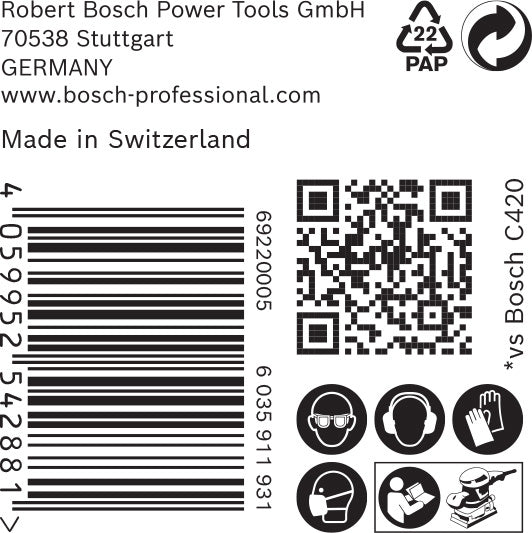 BOSCH EXPERT C470 brusni papir sa 14 rupa za vibracione brusilice od 115 x 230 mm, G 400, 50 delova - Brusni list ExC470,400,115x230mm (2608900950)-SBT Alati Beograd