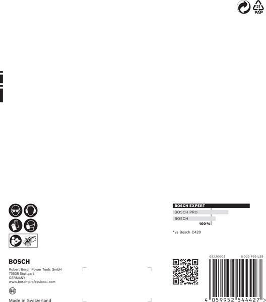 BOSCH EXPERT C470 brusni papir sa više rupa za rotacione brusilice od 150 mm, G 80, 5 delova - Brusni list ExC470,G80,150mm (2608901104)-SBT Alati Beograd