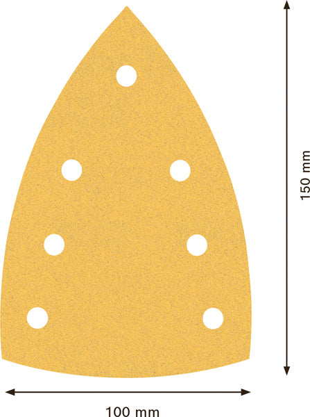 BOSCH EXPERT C470 brusni papir sa 7 rupa za višenamenske brusilice od 100x150 mm, G 120, 10 delova - Brusni list ExC470,120,100x150mm (2608901117)-SBT Alati Beograd