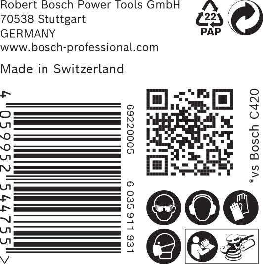 BOSCH EXPERT C470 brusni papir sa više rupa za rotacione brusilice od 150 mm, G 80, 50 delova - Brusni list ExC470,G80,150mm (2608901137)-SBT Alati Beograd