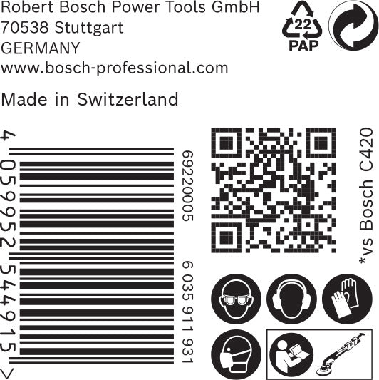 BOSCH EXPERT C470 brusni papir sa 19 rupa za brusilice za gips od 225 mm, G 220, 25 delova - Brusni list ExC470,G220,225mm (2608901153)-SBT Alati Beograd
