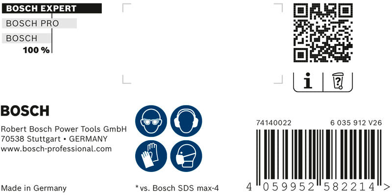BOSCH EXPERT SDS max-8X burgija za udarne bušilice 1-1/8 x 31 x 36 - Burgija čekić SDS-maks. max-8X EXPERT (2608901371)-SBT Alati Beograd