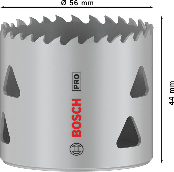 BOSCH Set PRO Multi Material testera za otvore, 56 mm, sa navojem - Testera za otvore T MM B 56mm (2608901516)-SBT Alati Beograd