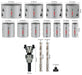 BOSCH Set PRO Multi Material testera za otvore sa Q-Lock steznom glavom, 15 kom. - Komplet testera za otvore T MM B 15P Set (2608901549)-SBT Alati Beograd