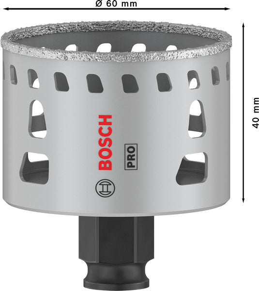 BOSCH PRO Tile PC Plus testera za otvore, 60 mm, HS - Testera za otvore P TI D 60mm (2608901565)-SBT Alati Beograd