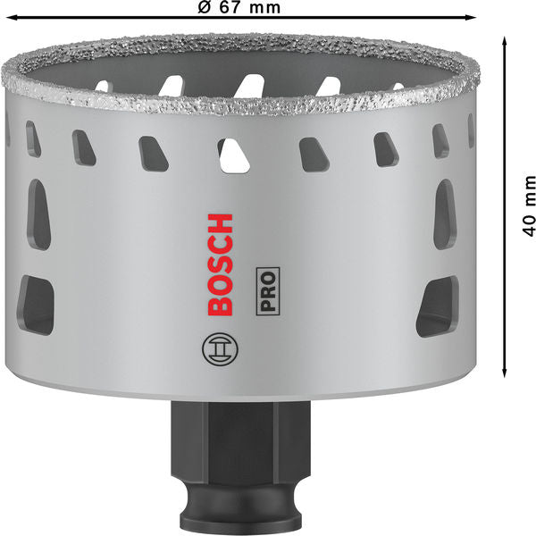 BOSCH PRO Tile PC Plus testera za otvore, 67 mm, HS - Testera za otvore P TI D 67mm (2608901568)-SBT Alati Beograd