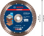 BOSCH EXPERT MultiMaterial dijamantska rezna ploča od 230 x 22,23 x 2,4 x 15 mm - EXPERT MultiMaterial Turbo 230mm (2608901598)-SBT Alati Beograd
