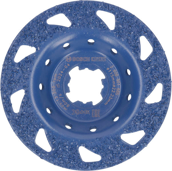 BOSCH EXPERT Multi Material Carbide glava za brušenje, srednja, ravna, X-LOCK, 115 mm, 22,23 mm - Lončasti disk za brušenje EXPERT Carbide (2608901685)-SBT Alati Beograd