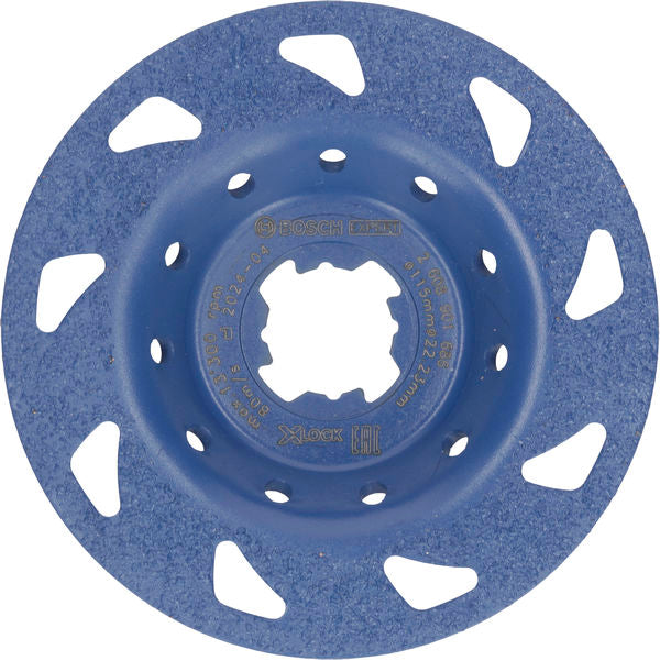 BOSCH EXPERT Multi Material Carbide glava za brušenje, fina, ravna, X-LOCK, 115 mm, 22,23 mm - Lončasti disk za brušenje EXPERT Carbide (2608901686)-SBT Alati Beograd