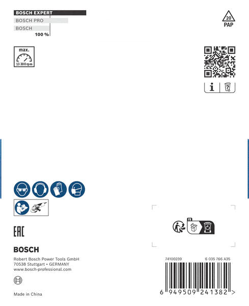 BOSCH EXPERT Multi Material Carbide glava za brušenje, srednja, pod uglom, X-LOCK, 115 mm, 22,23 mm - Lončasti disk za brušenje EXPERT Carbide (2608901688)-SBT Alati Beograd