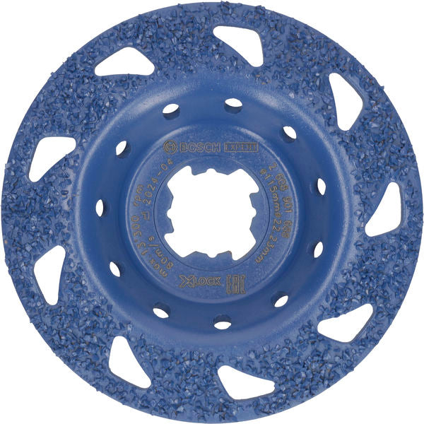 BOSCH EXPERT Multi Material Carbide glava za brušenje, srednja, pod uglom, X-LOCK, 115 mm, 22,23 mm - Lončasti disk za brušenje EXPERT Carbide (2608901688)-SBT Alati Beograd