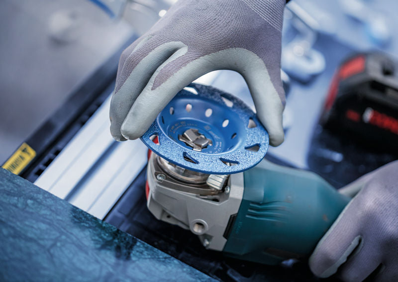 BOSCH EXPERT Multi Material Carbide glava za brušenje, srednja, pod uglom, X-LOCK, 115 mm, 22,23 mm - Lončasti disk za brušenje EXPERT Carbide (2608901688)-SBT Alati Beograd